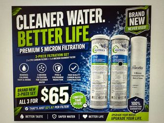 Premium 5 Micron Filtration -3 Piece  Filtration Set