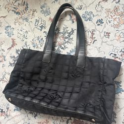 CHANEL Traveline Tote Bag Black 