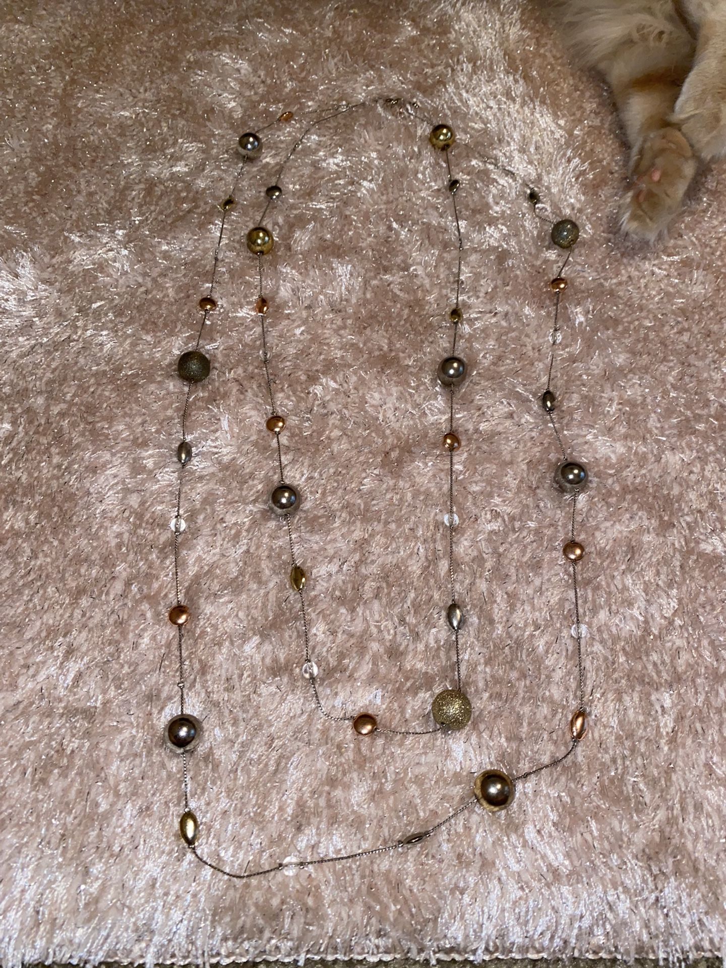 Silver And Gold Necklace