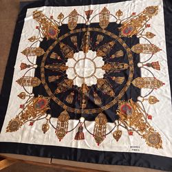 Hermes silk scarf
