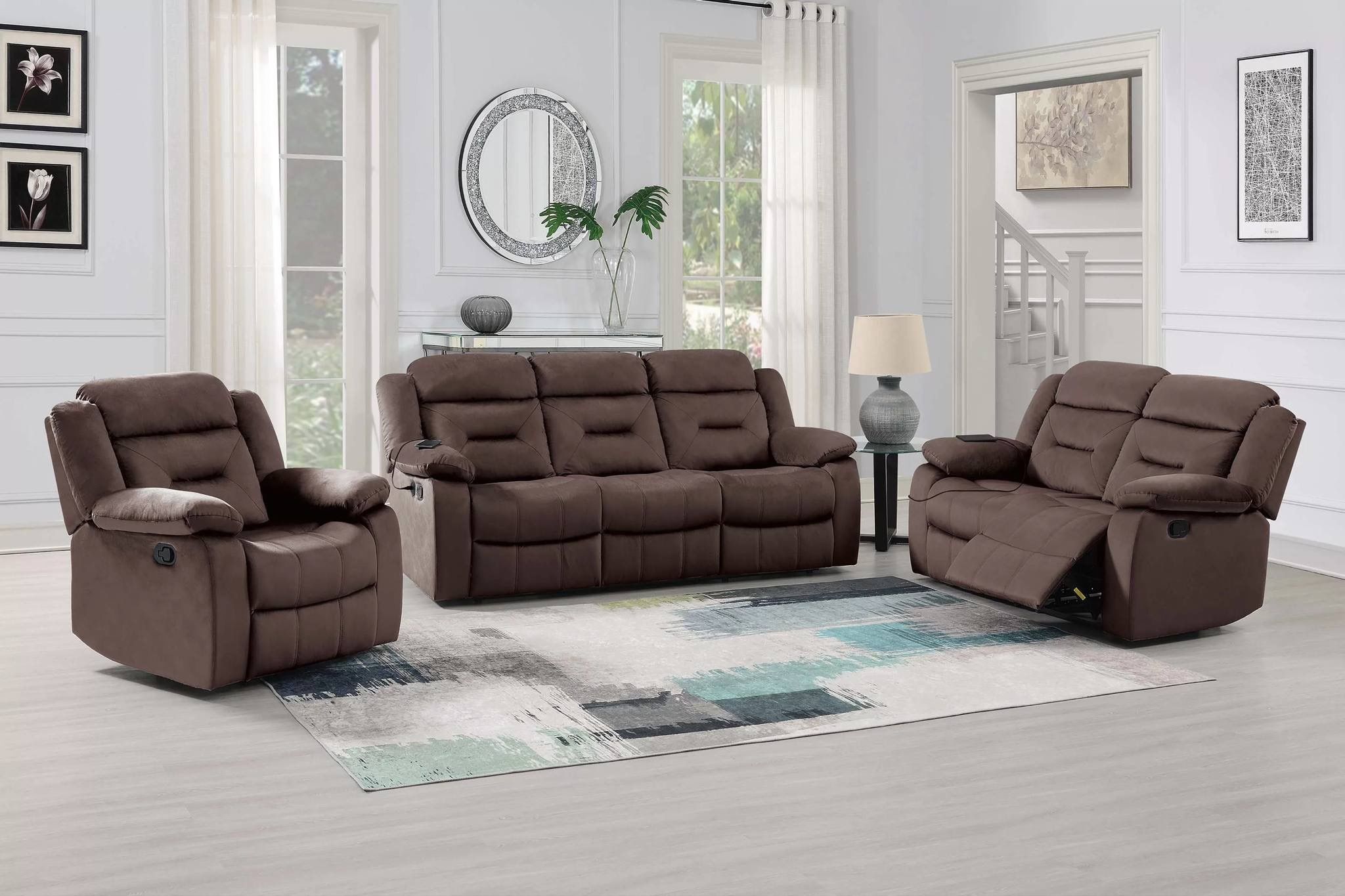 New 3 Piece Recliner Couch Set / Free Delivery