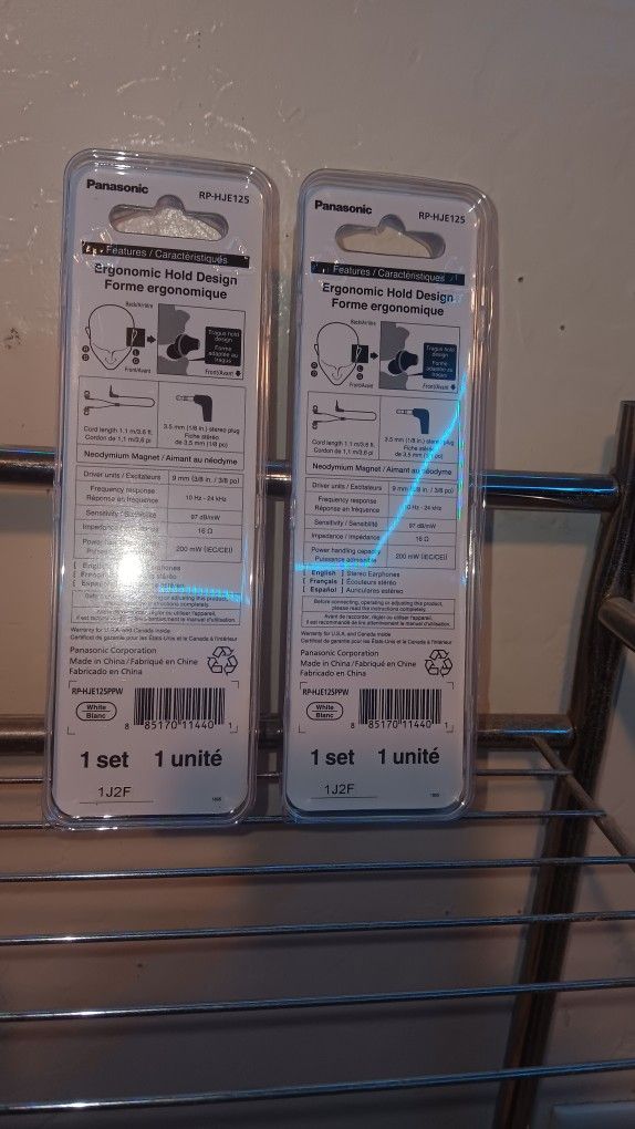 Panasonic ErgoFit Earbuds Wired Earbuds 2 Pack