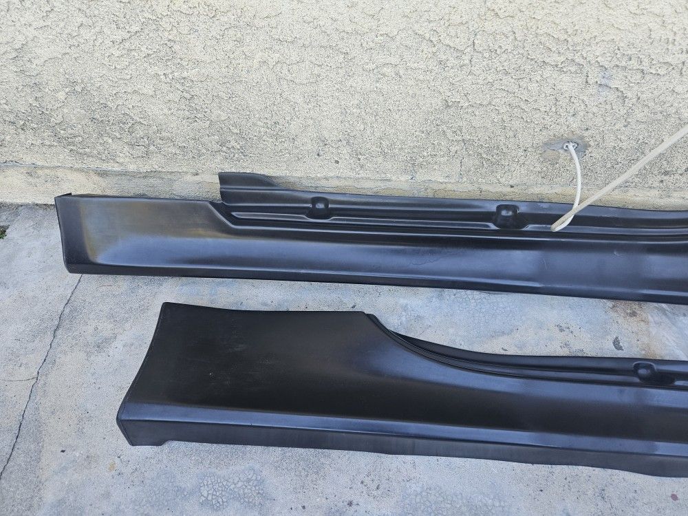 03-09 Nissan 350z Z33 Vstyle Side Skirts Extension Rocker Panel Unpainted