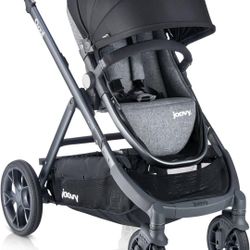 Joovy Qool Stroller, Customizable Stroller, Single, Double, Triple, Grey Melange