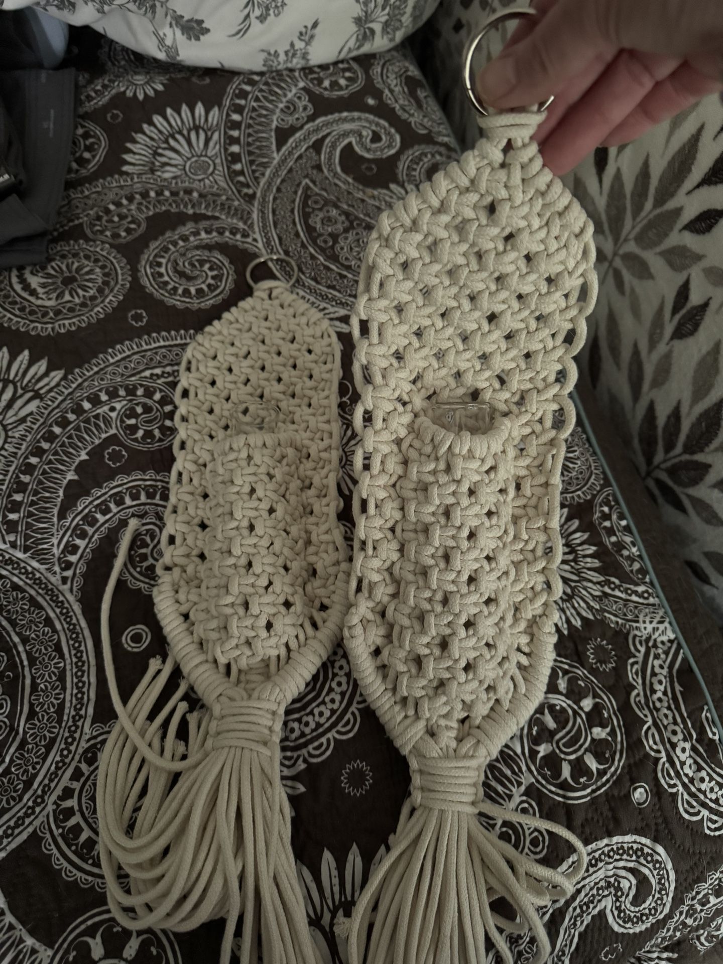 Macrame Propagation Tubes For Plants