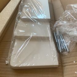 3 White Floating Shelves 12, 14, 20in  And 1/2in Thick 