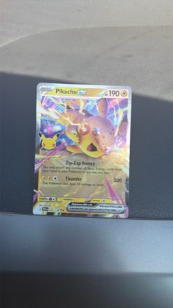 Pikachu ex 054/128 Pokémon Card