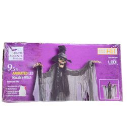 Animated Halloween Witch 9' Foot NEW Macabre Motion Activate