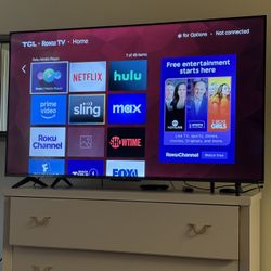55” TCL Smart TV Roku S4 HDTV 