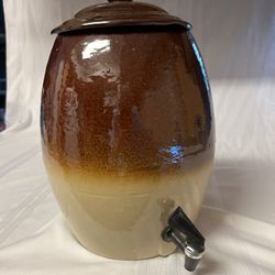 Vintage Crock Water Cooler / Dispenser 