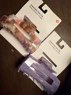 Lululemon Criss-Cross Claw Clip Set of 2