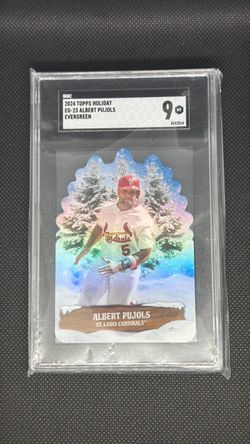 2024 Topps Holiday Albert Pujols Evergreen Die-Cut #EG St. Louis Cardinals  SGC 9