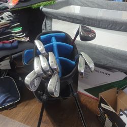 Single Swing Golf Irons 4-9, PW And GW With Tommy Armour 3 Hybrid