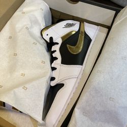 Red White And Gold Jordan 1s