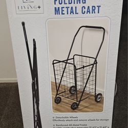 COLLAPSIBLE HEAVY DUTY FOLDING METAL CART