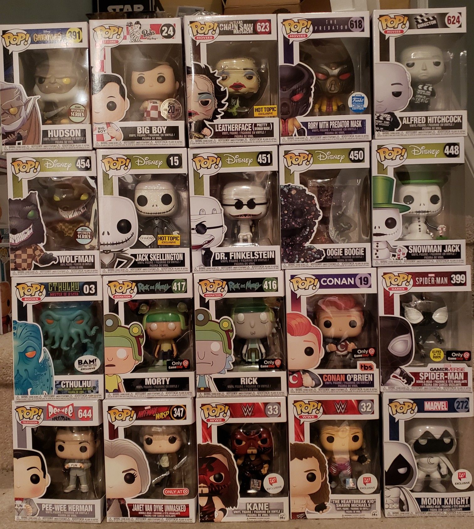 Various Funko pop and dorbz