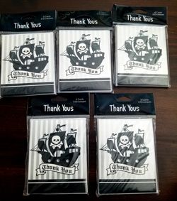 Pirate Thank You Cards