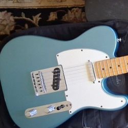 Beautiful TIDAL BLUE Telecaster, Genuine 75 Anniversary Fender Quality, Gorgeous Condition; Best $ or Trade a US Stratocaster +$ to U