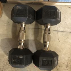 15lb Hex Dumbbells