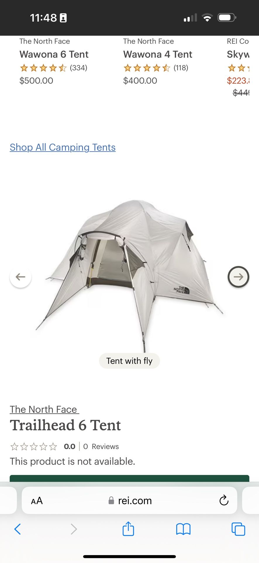 The North Face Trailhead Six - 6 Man Tent for Sale in Vancouver