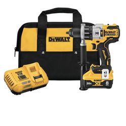 DEWALT XR Power Detect 0.5" 20-Volt Max Variable Speed Brushless Cordless Yellow Hammer Drill With 1-Battery Included