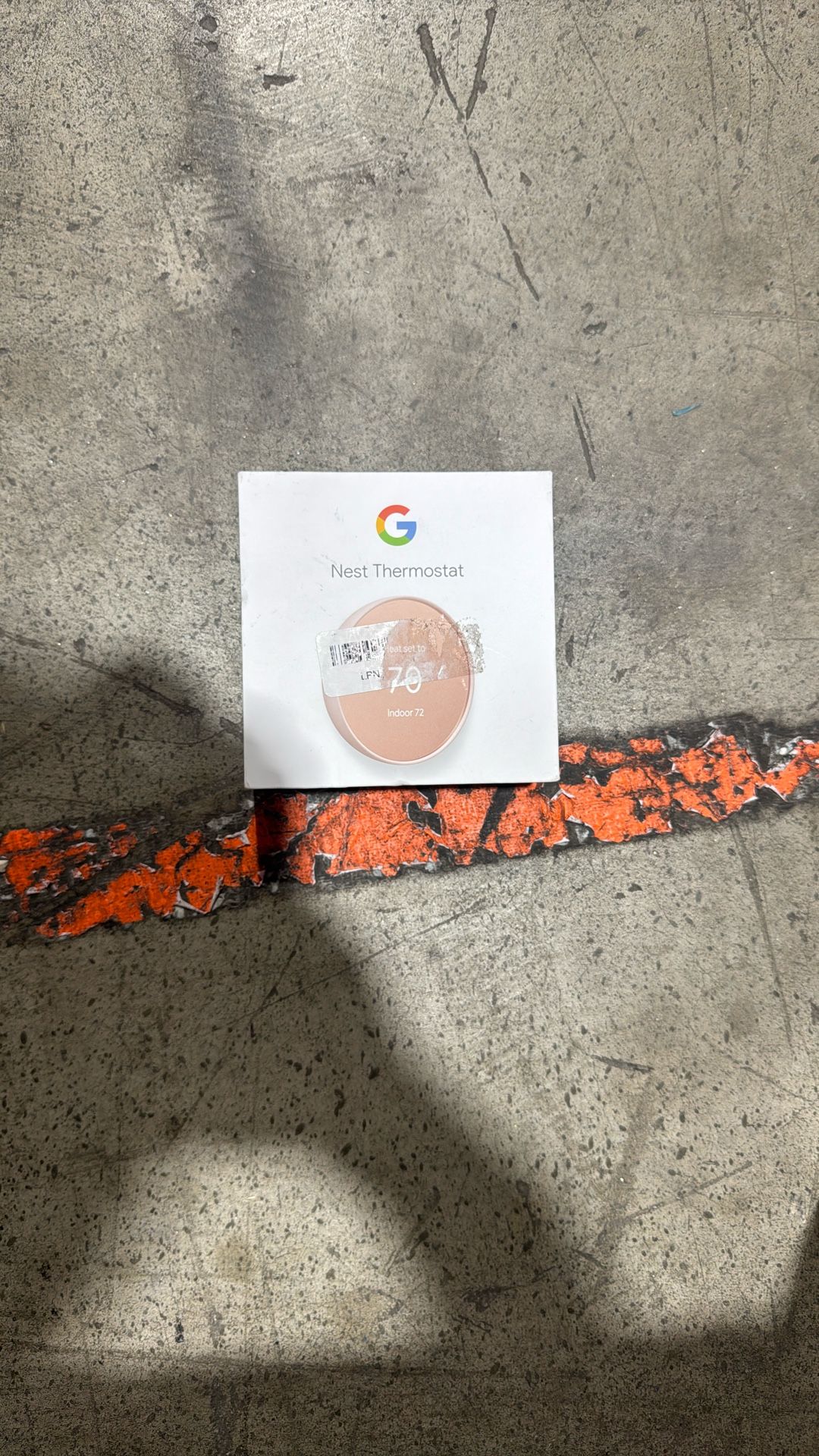 google nest thermostat pink