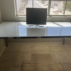 IKEA Metal And Glass Desk