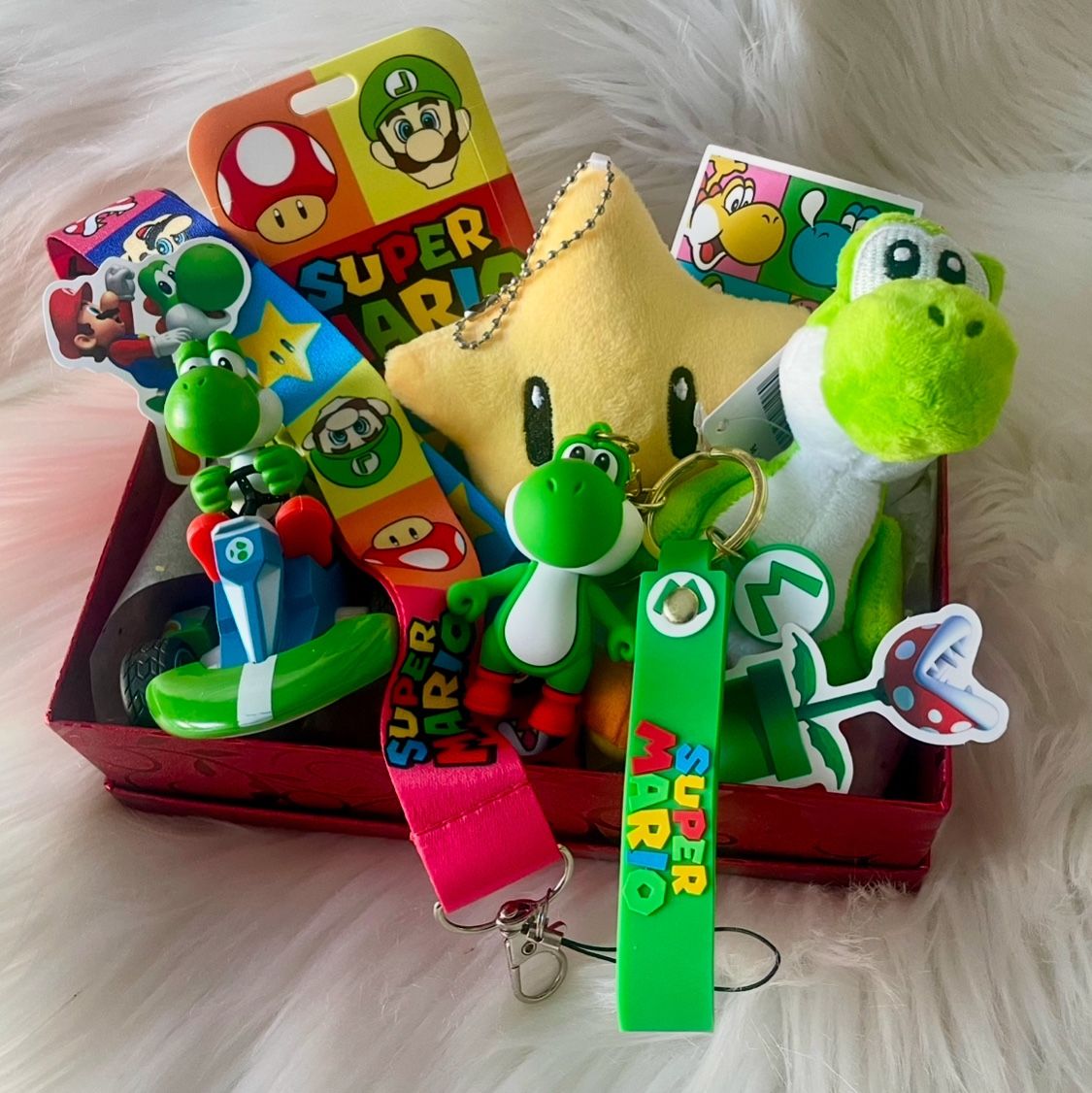 Brand New Mario Kart Yoshi Boys Gift Basket