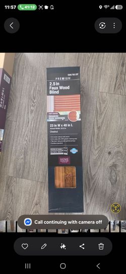 Home Decorators 2.5in Faux Wood Blind Chestnut 23x48