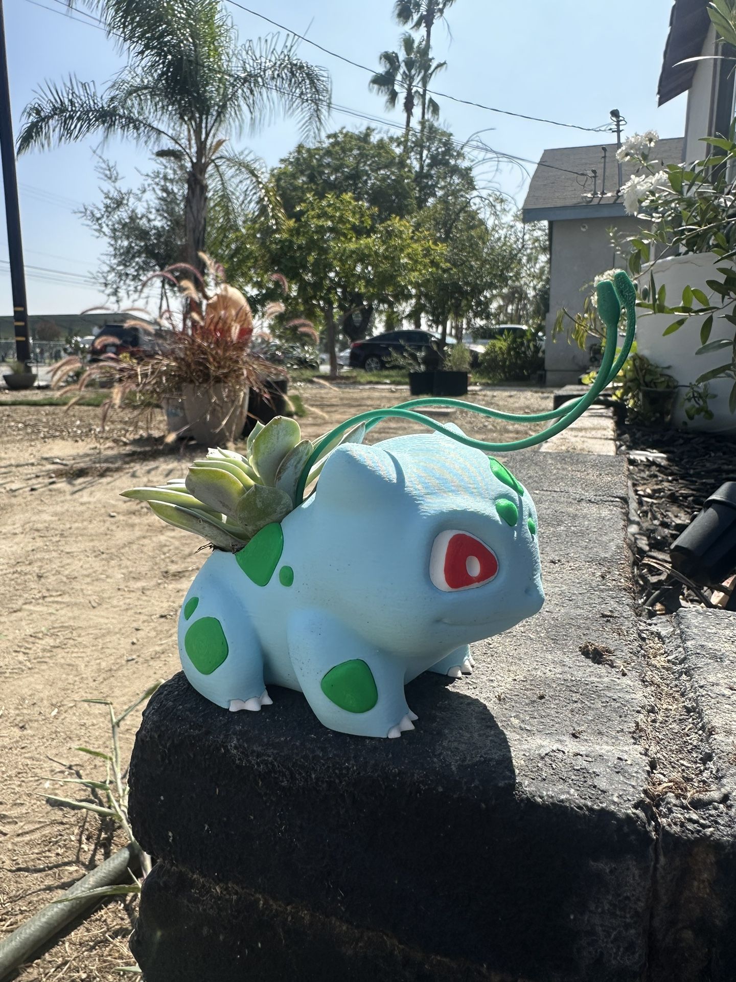 3.5” Bulbasaur 3D PLA Print & Succulent Plant