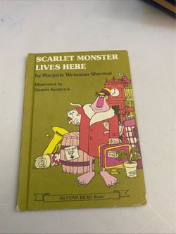 Vtg scarlet monster lives here