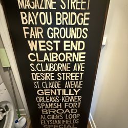 For the NOLA transplants. Large Wood Framed Art