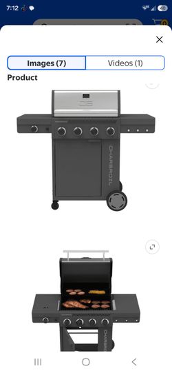 Charbroil® Performance Series™ FlavorMax™ 4 Burner Gas Grill Cabinet with Side Burner, Gray