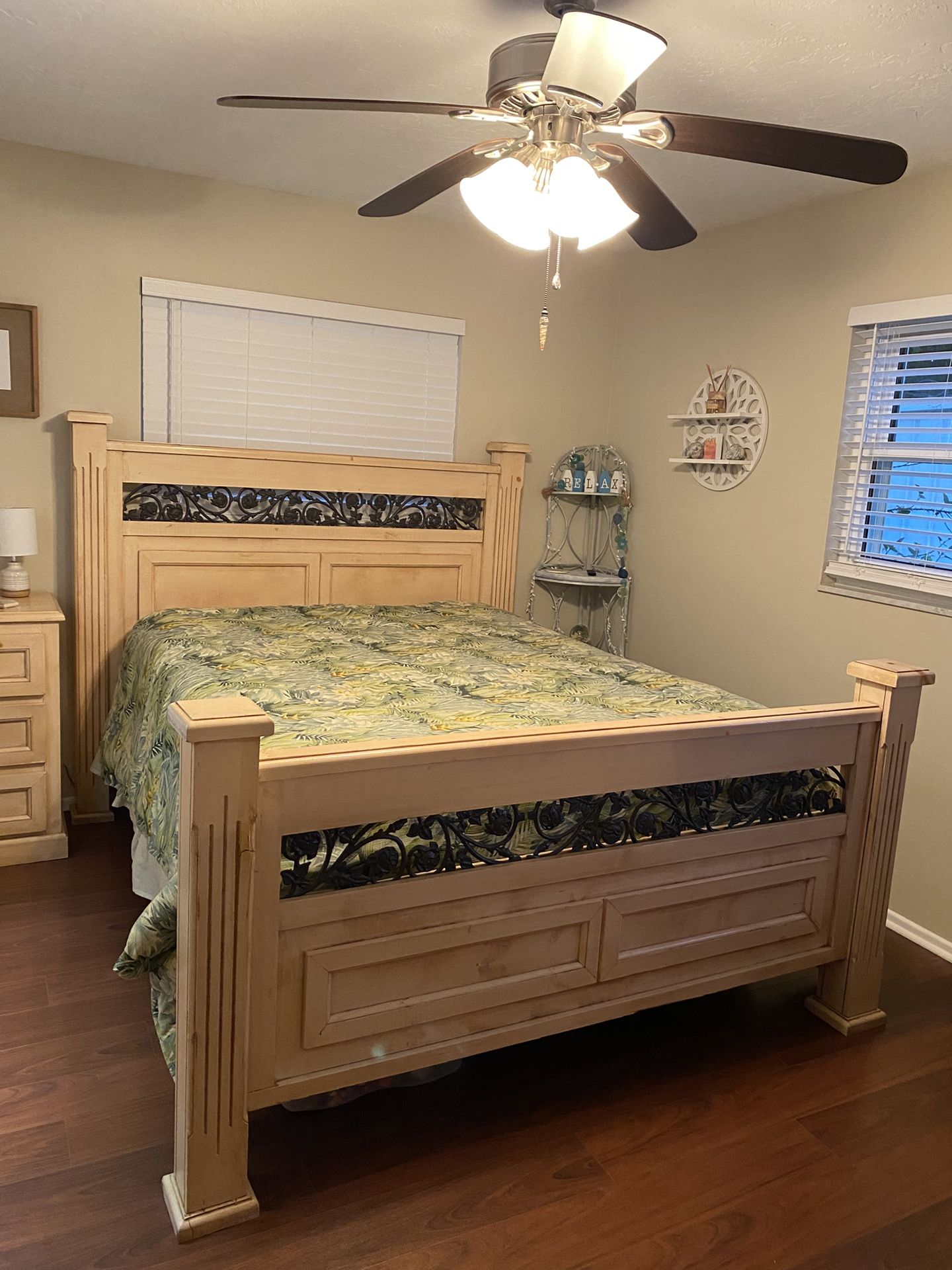 Vintage Bedroom Set With Box Spring And. Mattress $400Or Best Offer