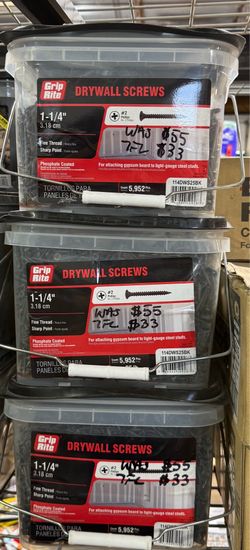 1-1/4” DRYWALL SCREWS 5,952 pcs
