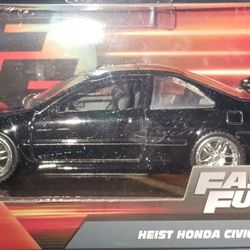 Jada Fast And Furious Honda Civic Heist Car Rare Hard To Find $20