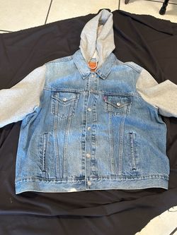 Levi's Hybrid Hoodie Mens Denim Hooded Lightweight Trucker Jacket
