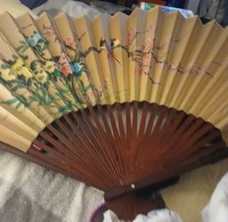 Xl Large  Hand Painted Fan