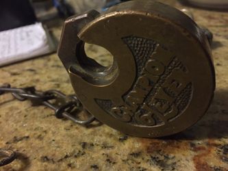 Antique Champion 6-Lever Solid Brass Lock
