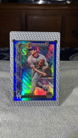 2025 Topps Holiday Short Print Shohei Ohtani Color Match Blue Metallic Glitter  Refractor
