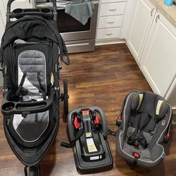 Stroller Car seat Set + Base 