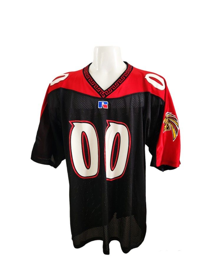 Russell Athletic Vintage Authentic San Diego State Aztecs SDSU Football Jersey USA Made Rare hard to find # 00 Black and Red multicolored multicolor c