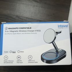 3in1 magnetic wireless Charging station for Apple iPhones 15 14 13 Watch