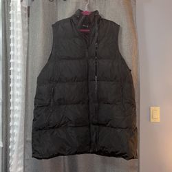 Black Puffer Vest 3XL