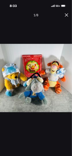Winnie the Pooh Christmas Plush Set with Book