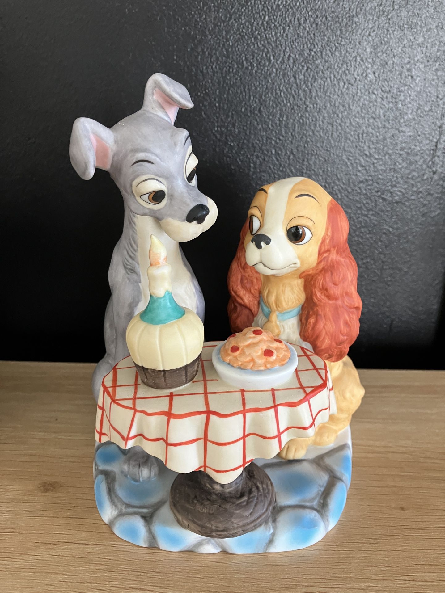 Ceramic “Lady And The Tramp” Disney Figurine
