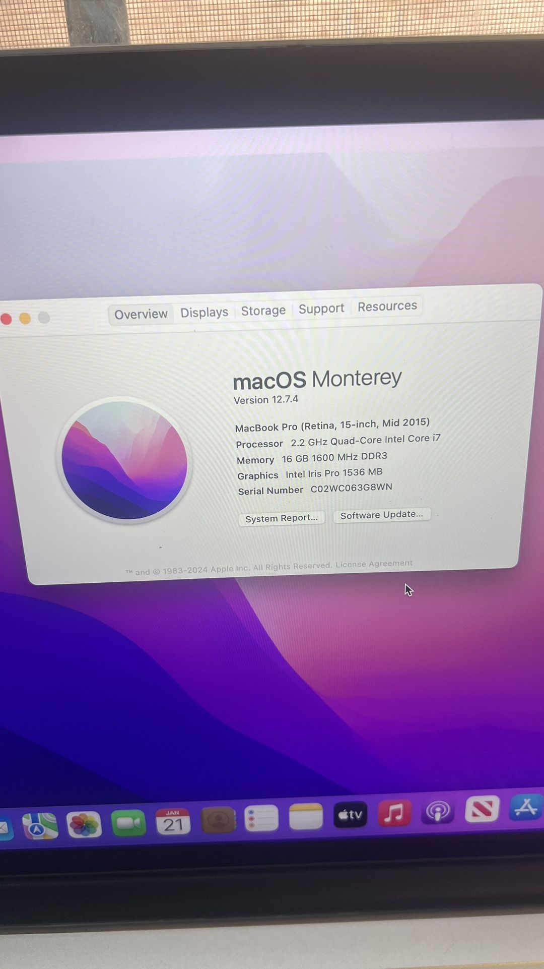2015 Macbook Pro 15 Inch’s