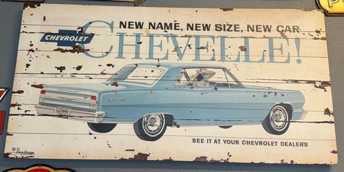 Vintage Chevelle signs