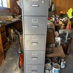 HON Heavy Duty 5 Drawer Vertical Filing Cabinet – Commercial Grade Steel