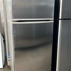 Whirlpool Stainless Steel Top Freezer Refrigerator Apartment Size 